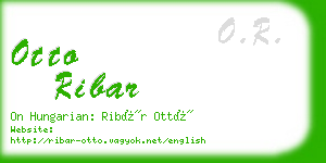 otto ribar business card